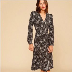 NWT Rouje Gavin Dress Petales Black size 38